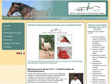 Tablet Screenshot of institut-equine.com